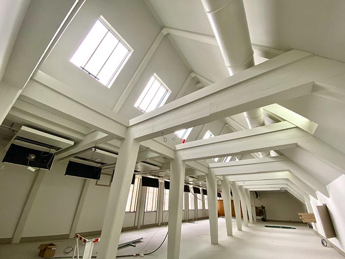 Verbouwing binnen Stadhuis Leiden Du Prie